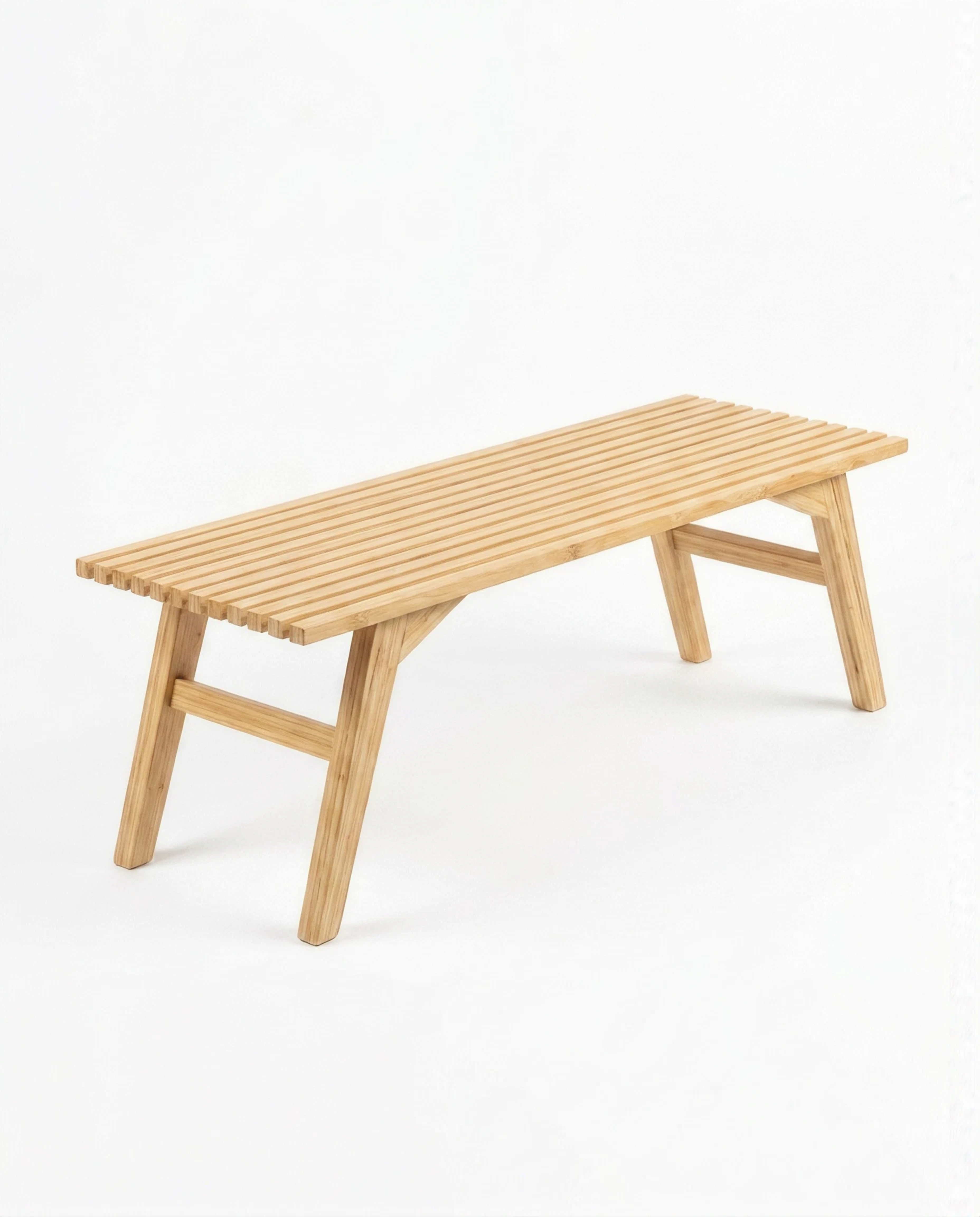 Coffee table with laminated bamboo top for hotel